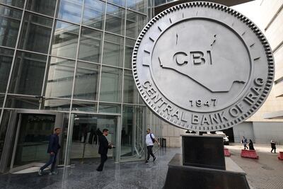 The Central Bank of Iraq in the capital, Baghdad. AFP