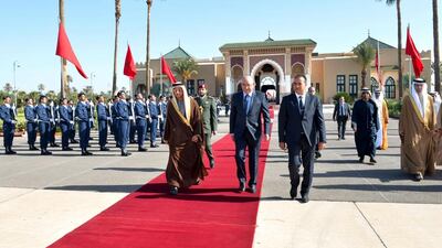 Sheikh Mansour bin Zayed, Deputy Prime Minister and Minister of Presidential Affairs, leaves Morocco after participating in the Conference of Parties 22 UN environment summit. Wam