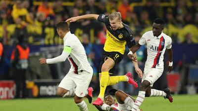Last-16 first leg, February 18, 2020 - Borussia Dortmund 2 (Haaland 69' & 77') PSG 1 (Neymar 75'): PSG found themselves up against one of the form players in Europe in Erling Braut Haaland and the 19-year-old Norwegian made it 11 goals in seven matches since joining the German club in January. But Neymar's strike that briefly brought the teams level meant PSG were set-up nicely for the second leg. Getty