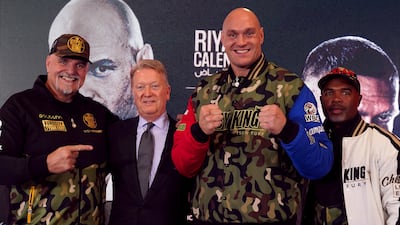 Team Fury pose for a picture. PA