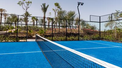 The padel court at Discovery Dunes