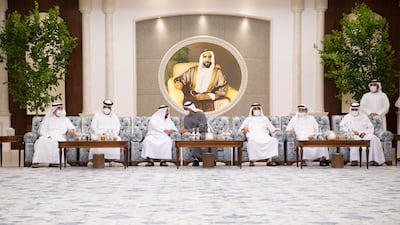 Sheikh Mohamed said the people of the UAE were united in grief as they mourned the death of Sheikh Khalifa.