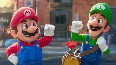 Chris Pratt as Mario and Charlie Day as Luigi in The Super Mario Bros Movie. Photo: Universal Pictures