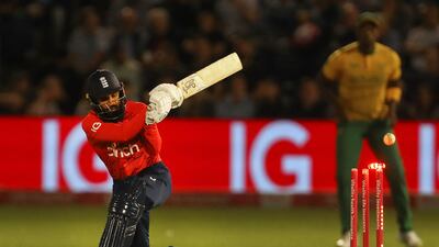 England batsman Adil Rashid is bowled by Andile Phehlukwayo of South Africa for three. AFP