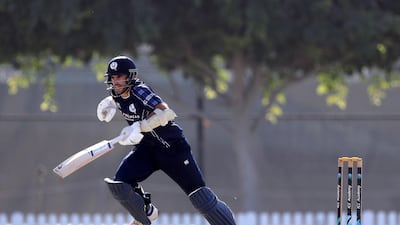 Scotland captain Kyle Coetzer, pictured against UAE in January 2018, helped his side to a crushing win over Oman. Chris Whiteoak / The National