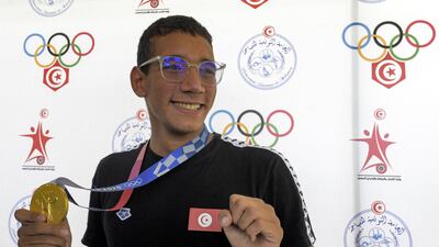 Tunisian swimmer Ahmed Hafnaoui was a sensation at the Tokyo Olympics, winning a gold medal in the 400m freestyle after being the slowest qualifier. AFP