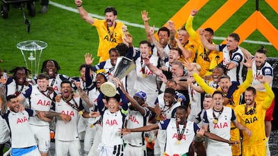 Tottenham Hotspur celebrate the end of their 17-year trophy drought. PA