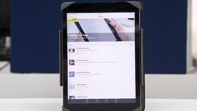 Blinkist app on an iPad. The app creates a short form summarization of novels. Christopher Pike / The National