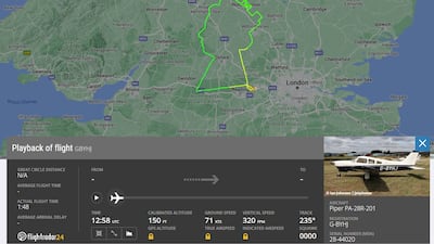 Parts of the flight path took pilot Amal Larhlid through restricted airspace and she had to stay in touch with air traffic control throughout. PA