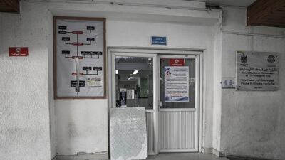 A view of the damaged Al Dora hospital for children near a street that Israel reportedly attacked after Palestinian militants fired rockets at Israel, in the east of Gaza city. EPA