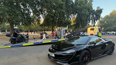 A McLaren. Photo: Metropolitan Police