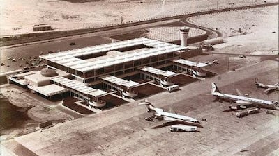 Dubai International airport as seen in 1971.