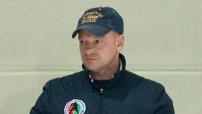 UAE ice hockey national team coach Yuri Faikov.