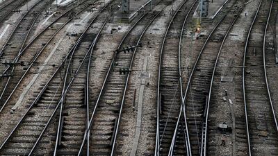Empty railway tracks are seen at the Gare de l'Est railway station during a nationwide strike by French SNCF railway workers, in Paris, France, March 22, 2018. Pascal Rossignol / Reuters File Photo
