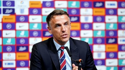 England women's team manager Phil Neville will leave his role in July 2021. PA