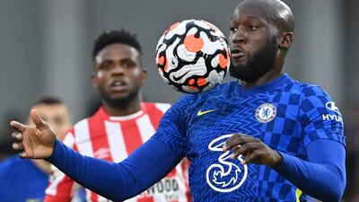 Romelu Lukaku has not scored for Chelsea since September 14. AFP