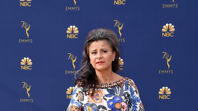 We love the beautiful print that adorns comedic legend Tracey Ullman's dress. Photo / AFP