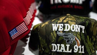 A pro-gun rights hat. AFP