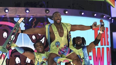 Big E: The former collegiate football player turned powerlifter signed a developmental deal in 2009. He made his main roster debut in December 2012 by attacking John Cena. Eventually he found his footing as one third of The New Day faction alongside wrestlers Kofi Kingston and Xavier Woods. His career highlights include being Intercontinental Champion, WWE Tag Team, Raw Tag Team Champion, Smackdown Tag Team Champion, and NXT Champion. Courtesy WWE