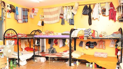 One of the premises inspected by Abu Dhabi Municipality in its inquiries into overcrowding. Courtesy Abu Dhabi Municipality