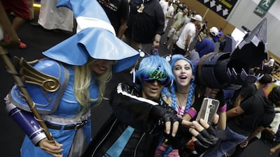 Fans in costume at the fifth edition of Middle East Film & Comic Con. Ali Haider / EPA