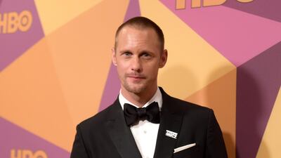 Alexander Skarsgard, winner of the award for best performance by an actor in a supporting role in a series, limited series or motion picture made for television for Big Little Lies. AP