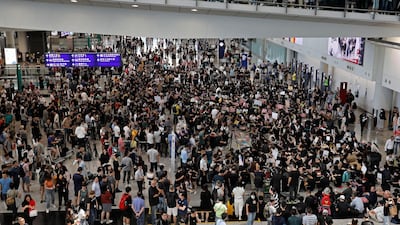 Demonstrators gather during the protest. AP Photo