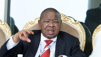 South Africa Minister of Transport at the Global Investment in Aviation Summit in Dubai. The government is looking for ways to rescue the ailing airline. Leslie Pableo for The National