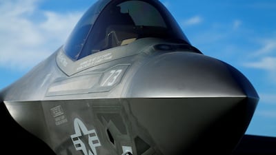 A Lockheed Martin F-35C Joint Strike Fighter is shown on the deck of the USS Nimitz aircraft carrier. Reuters