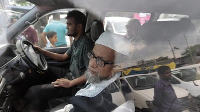 Relatives of Mir Quasem Ali, a senior leader of the Bangladesh's largest Islamic party Jamaat-e-Islami, arrive at the Kashimpur Central Jail on the outskirts of Dhaka ahead of his execution on September 3, 2016. AP Photo
