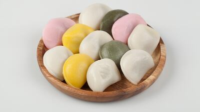 Half-moon-shaped rice cake (Songpyeon). Getty Images