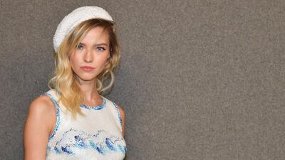 Russian model and actress Sasha Luss at the show AFP