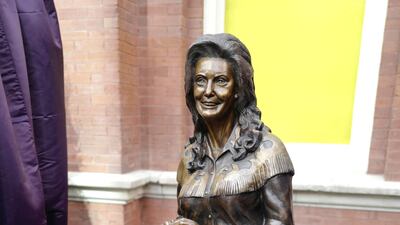 A statue of Lynn outside the Ryman Auditorium in Nashville, Tennessee. Getty Images / AFP