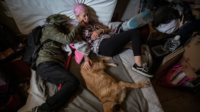 Davidson's project documents the couple from their new life in a van to their return to street life. Photo: Barbara Davidson