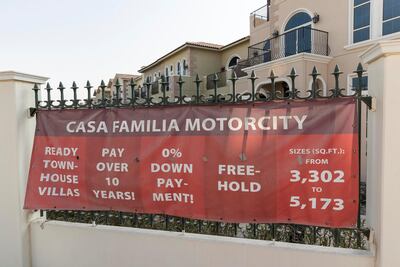 Casa Familia in Motor Ciy has ready villas that can be paid for over a 10-year period. Antonie Robertson / The National