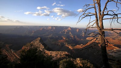 2. The sun sets at Grand Canyon National Park in northern Arizona. Reuters