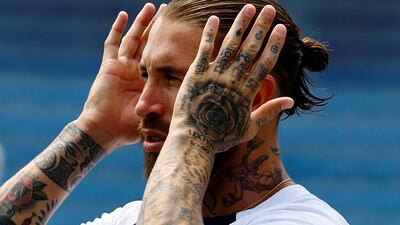 PSG defender Sergio Ramos. Reuters