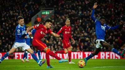 Luis Diaz – 7. The Colombian excelled on his full debut. He pressed with vigour and showed signs of a good understanding with Robertson. EPA