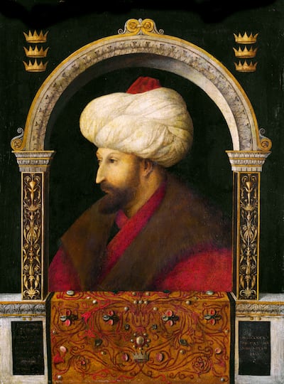 Portrait of Sultan Mehmet II (1432-81) by Venetian artist Gentile Bellini. Getty Images