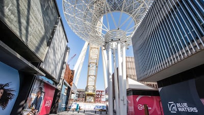 Here you can see the base of the Ain Dubai. Leslie Pableo for The National