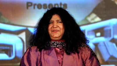 The Pakistani singer poses at an event for the television musical show Sur-Kshetra in Mumbai in 2012. AFP