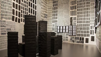 The exhibition Gateway: Line continues at Manarat Al Saadiyat as part of Abu Dhabi Art. Pictured: Lines by Mohammed Ahmed Ibrahim