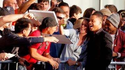 Actor Cuba Gooding Jr. greets fans at the Lee Daniels' The Butler's premiere in Los Angeles. Fred Prouser / Reuters