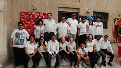 Artists with special needs at Mawaheb, a non-profit studio in Dubai, has shut down amid the coronavirus pandemic. The studio that would have celebrated 10 years this month instilled confidence and imparted life skills to people with disabilities. Courtesy: Mawaheb