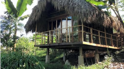 2: This romantic cabana in Armenia, Colombia, doubles as an organic farm that grows its own fruits and veg, and is close to the country's famed coffee plantations.