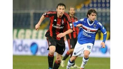 Mark van Bommel, in action for AC Milan against Sampdoria in the Coppa Italia this week, was signed from Bayern Munich.