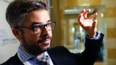 José Mariano López-Urdiales, founder and chief executive at Zero2Infinity, plans to send stargazers skyward using gas-filled balloons. AFP