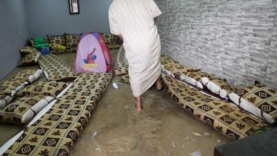 One of the many homes in Fujairah that was flooded and damaged by the storms. The families were provided with temporary accommodation. Mohideen / Al Ittihad
