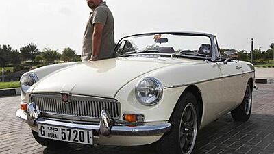 Chris Creek bought his MGB as a 'fixer upper' in the UK and proceeded to have it converted to left-hand drive as well as restoring it before shipping it to Dubai.