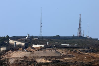 A UN outpost next to a wall built by Israel near the Lebanese-Israeli border. Reuters
